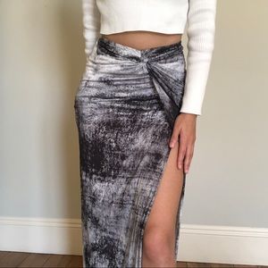 Helmut Lang Slit Skirt